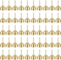 50 Set Magnetic Push Pins, Flat Push Pin, Magnetic Thumb Tacks for Wall Bulletin Board Poster and Photo Hangers (Gold)