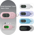 Small Glass Desk Whiteboard Dry-Erase Board with Clock, Small Travel Reminder Clock Keychain with Desk Notepad, Time Table Whiteboard for Desk Digital LED Light Display, 8x6 in with Accessories, Pink
