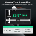 Mao Yeye [2 Pack] 23.8 Inch Computer Privacy Screen for 16:9 Aspect Ratio Widescreen Monitor, Eye Protection Anti Glare Blue Light Computer Monitor Privacy Filter, Removable 23.8 in Protector Film