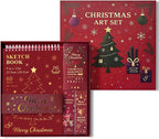 Fuxi Art Supplies for Teens 14-16 Girls, Professional Sketch Book and Pencils Set, Gifts for Sketch Artists with Stocking Stuffers.