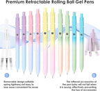 Donyang Gel Pens, 10PCS 0.7mm Gel Pens Black Ink Fine Point Smooth Writing Pens, High-End Series Ballpoint for Office Supplies, Stocking Stufferss, Christmas Gifts for Men Women