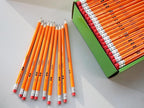 S & E TEACHER'S EDITION Woodcased #2 Pencils, Pre-sharpened, HB Lead Bulk Box, Pencils No. 2, Yellow, with Erasers, Back to school, 200 Pcs