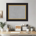 Amanti Art Black Framed Magnetic Board 22x26 Small Vision Board for use with Magnets, 100% Metal Sheet to Display Items as Office Decor or for Home Organization in mudroom, Kitchen or Kids Room