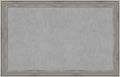 Amanti Art Grey Framed Magnetic Board 29x45 Large Vision Board for use with Magnets, 100% Metal Sheet to Display Items as Office Decor or for Home Organization in mudroom, Kitchen or Kids Room