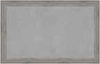 Amanti Art Grey Framed Magnetic Board 29x45 Large Vision Board for use with Magnets, 100% Metal Sheet to Display Items as Office Decor or for Home Organization in mudroom, Kitchen or Kids Room