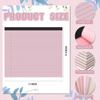 Lincia 6 Pcs 11" x 9.5" Legal Pads College Ruled Notepad Landscape Notebook Horizontal Lined Notebook 80 Gsm Assorted Colors Paper Pastel Writing Pads for School Office, 40 Sheet (Soft Color)
