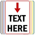 Custom Arrow,Custom Directional Sign, Arrow Down Sign, 18x24 Inches, 55 mil thick HDPE (high density polyethylene) Made in USA by My Sign Center