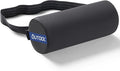 QUTOOL Lumbar Roll, Lumbar Support Pillow for Office Chair with Non-Slip Wider Strap, Back Pain Relief & Posture Improvement, Washable Cover, Office Desk & Car Accessories, Black, Firm