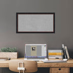 Amanti Art Black Framed Magnetic Board 14x26 Small Vision Board for use with Magnets, 100% Metal Sheet to Display Items as Office Decor or for Home Organization in mudroom, Kitchen or Kids Room