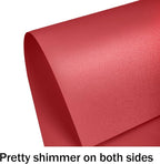 Red Shimmer Cardstock 8.5 x 11 Paper, Goefun 24 Sheets 80lb Red Card Stock Printer Paper for Christmas, Invitations, Certificates, Valentines Day, Card Making