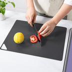 WK Flexible Plastic Cutting Boards for Kitchen Set of 6, Non Slip Cutting Board Mats with Hole, Cutting Boards for Meat, BPA Free, Dishwasher Safe, Multi Size