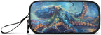 BOENLE Octopus Galaxy Pencil Case Box Boys Girls Large Pencil Pouch with Zipper Compartments Big Capacity Stationery Pen Bag Organizer for Kids Teens Adults School