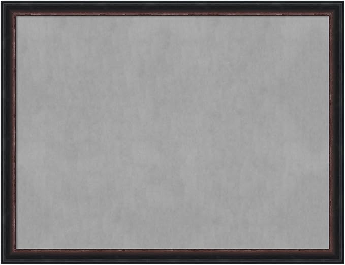 Amanti Art Black Framed Magnetic Board 20x26 Medium Vision Board for use with Magnets, 100% Metal Sheet to Display Items as Office Decor or for Home Organization in mudroom, Kitchen or Kids Room