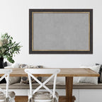 Amanti Art Black Framed Magnetic Board 29x41 Large Vision Board for use with Magnets, 100% Metal Sheet to Display Items as Office Decor or for Home Organization in mudroom, Kitchen or Kids Room