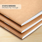 Small Lined Notebooks Bulk – Kraft Paper Cover, 48 Pack 4.25 x 5.5 in Mini Composition Journals for Kids, Students, Travel, DIY Crafts, Note-Taking, Scrapbooking, Pocket-Size Writing Journals