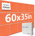 Large Cork Bulletin Board Alternative for Office60 x 35" - 15 Pack Felt Bulletin Boards Dart Wall Protectors 70 Pcs Safe RemovableAdhesive Tabs Pcs for Office Wall, School, Home Decor, Orange