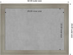 Amanti Art Grey Framed Magnetic Board 24x32 Medium Vision Board for use with Magnets, 100% Metal Sheet to Display Items as Office Decor or for Home Organization in mudroom, Kitchen or Kids Room