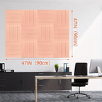 Cork Boards for Walls 48" x 36" Felt Board Alternative, 12 Pack Felt Wall Tiles Bulletin Board, Large Cork Board for Office Pin Board Tack Board Cork Boards