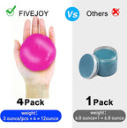 FiveJoy Car Cleaning Gels, 4-Pack Universal Auto Detailing Tools Car Interior Cleaner Putty, Dust Cleaning Mud for PC Tablet Laptop Keyboard, Camera, Printers, Calculator - 320g (2.8oz/pcs) (Pink)
