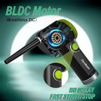 DOROBEEN Compressed Air Duster, Cordless Handheld Air Blower, Stepless Speed, 41000RPM, Portable Rechargeable Built-in Battery, Electric Air Duster for Computer Keyboard Electronics Cleaning
