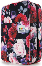 YOUSHARES Colored Pencil Case 304 Slots Pen Case Organizer with Handy Wrap & Zipper, Multilayer Holder for Prismacolor Colored Pencils & Gel Pen (Red Pink Rose)