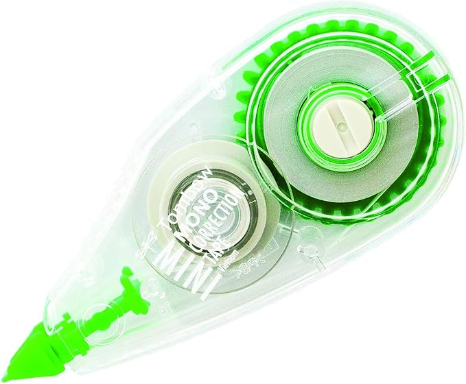 Tombow 68722 Mono Mini Correction Tape Easy to Use Applicator for Instant Corrections,Clear, (Pack of 80)