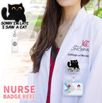 Aoryalps Retractable Badge Reel Holder Retractable with ID Clip for Nurse Nursing Name Tag Card Nursing Student Teacher Doctor Medical Assistant Work Office Clip-Gifts for Nurse