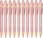 CRME Personalized Pens Custom Ballpoint Pen with Stylus Tip Customized Engraved Pens with Name Business Logo Nurse Gifts Office Supplies for Women Customizable Writing Pen for Men Rose Gold