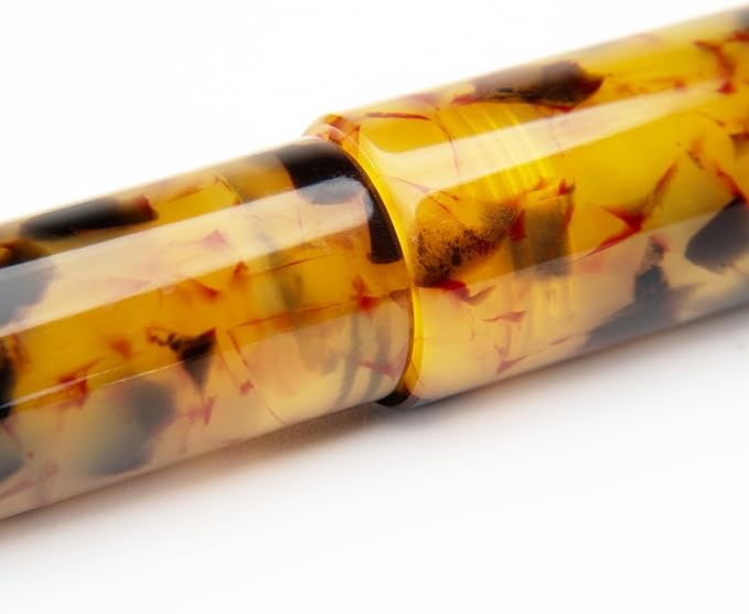 Conklin All American Fountain Pen in Tortoiseshell – Broad Nib, Vintage Design & Superior Craftsmanship – Ideal Gift for Professionals & Pen Enthusiasts