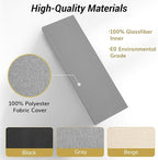 TONOR 4 PCS Large Acoustic Panel, 35.4″ * 11.8″ * 2.36″ 3D Fiberglass Sound Proof Panel with Full Self-adhesive, Decorative Echo Absorbing Wall Panel, for Studio, Living Room, Home, Office, Grey