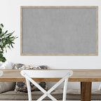 Amanti Art Silver Framed Magnetic Board 21x33 Large Vision Board for use with Magnets, 100% Metal Sheet to Display Items as Office Decor or for Home Organization in mudroom, Kitchen or Kids Room