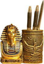 Daisylily Ancient Egyptian Pencil Holder, King Pharaoh Pen Cup, Pen Holder for Desk Office Pen Organizer, Pencil Cup Storage Containers - Egyptian