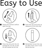 BIGTHUMB 3 Pcs Pink Jumbo Permanent Markers: 15mm Wide Tip Thick Acrylic Paint Pen Large Calligraphy Marker for Rock Painting, Poster, Sign, Canvas, Glass, Wood, Ceramic