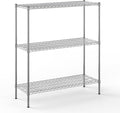 Regal Altair 18" Deep x 48" Wide x 54" Height Wire Shelving Kit | 3-Tier | NSF Commercial Storage Rack Unit