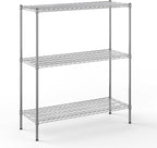 Regal Altair 18" Deep x 48" Wide x 54" Height Wire Shelving Kit | 3-Tier | NSF Commercial Storage Rack Unit