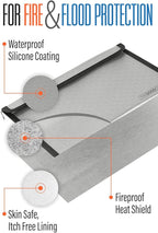 Fireproof Document Bag Envelope Size: 8" x 5" [2000°F UL Certified] Fireproof Cash Bags with Zipper Small Water and Fire Resistant Money Bag for Cash Storage, Fireproof Bags for Cash Fire Proof
