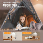 VAVOFO Rechargeable Book Light for Reading in Bed Kids, 7 LED Reading Light with 9-Level Warm Cool White Daylight, Eye Care Lamp with Power Indicator for Bookworms (Champagne Gold)