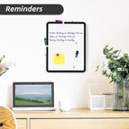 VUSIGN Small White Board Dry Erase, 11''x14'' Magnetic Dry Erase Board, Mini Whiteboard with Markers for Students, Fridge, Wall, Locker, Black