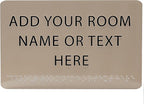 ADA CENTRAL SIGNS - 9" X6" Personalized Custom Sign - ADA Compliant Tactile Graphics Grade 2 Braille Text Acrylic Wall Signs - Add Your Room Name Text Sign for Home School Office Business Workplace