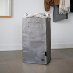 Deeablo New York - Sustainable Reusable Indoor Recycling Bin for Kitchen, Multipurpose Recycle Bin, Large Recycling Bins for Home, Washable Paper Bag for Recycling (Grey)