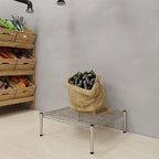 Regal Altair 24''W x 24''L x 8''H Chrome Plated Wire Dunnage Rack | Off The Floor Storage