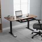 PERFECT POSTURE Under Desk Storage Drawer With Lock – Slim Pen & Pencil Drawer for Regular & Sit-Stand Standing Desks, White (33” x 9.4”)