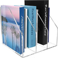 WYFHLPMMA Acrylic Paper Tray Stackable Letter Organizers, Clear Paper Desk Organizer, 3-Tier, Desk A4 File Holder for Office Document Desktop File