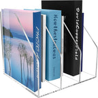 WYFHLPMMA Acrylic Paper Tray Stackable Letter Organizers, Clear Paper Desk Organizer, 3-Tier, Desk A4 File Holder for Office Document Desktop File