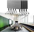 Goakwwuz Conference Room Table, Folding Conference Tables,Thicken Grey Tabletop,Flip Top Wooden Seminar Meeting Room Table for Conference Room Offices (4, Grey, 61.0“)