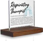 Respiratory Therapist Gifts, Thank You Appreciation Gifts for RTs Week Graduation Birthday Christmas Pulmonary Care Professionals Office Desk Decor Decorative Signs Plaque PA020