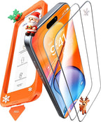 UltraGlass TOP 9H+ Armor for iPhone 15 Pro Screen Protector [NO.1 Military Grade Shatterproof] Screen Protector 15 Pro Tempered Glass Full Coverage [Longest Durable] Easy Installation, 2 Pack