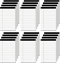 24 Pack of Legal Pad Writing Pads 5" x 8" Notepad 80gsm Recycled Paper Small Legal Pads 25 Lines Note Pads Perforated Legal Pads 720 Sheets Double-Sided Printing Printed Legal Pads for School,