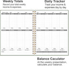 Heveboik Income & Expense Log Book - A4 Income and Expense Tracker for Small Business, Accounting Bookkeeping Tracking for Woman and Man, 8" x 10.5", Green