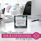 Custom Acrylic Sign Personalized, Custom Desk Name Plate, 18 Styles, (4"x4"), With Gift Box, USA Made by Acryluxe. (Bouquet)
